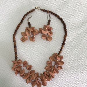 necklace and earrings